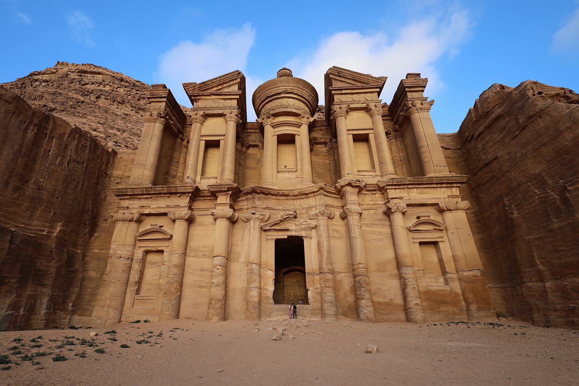 The Monastery (Ad Deir) carved into the rock at Petra