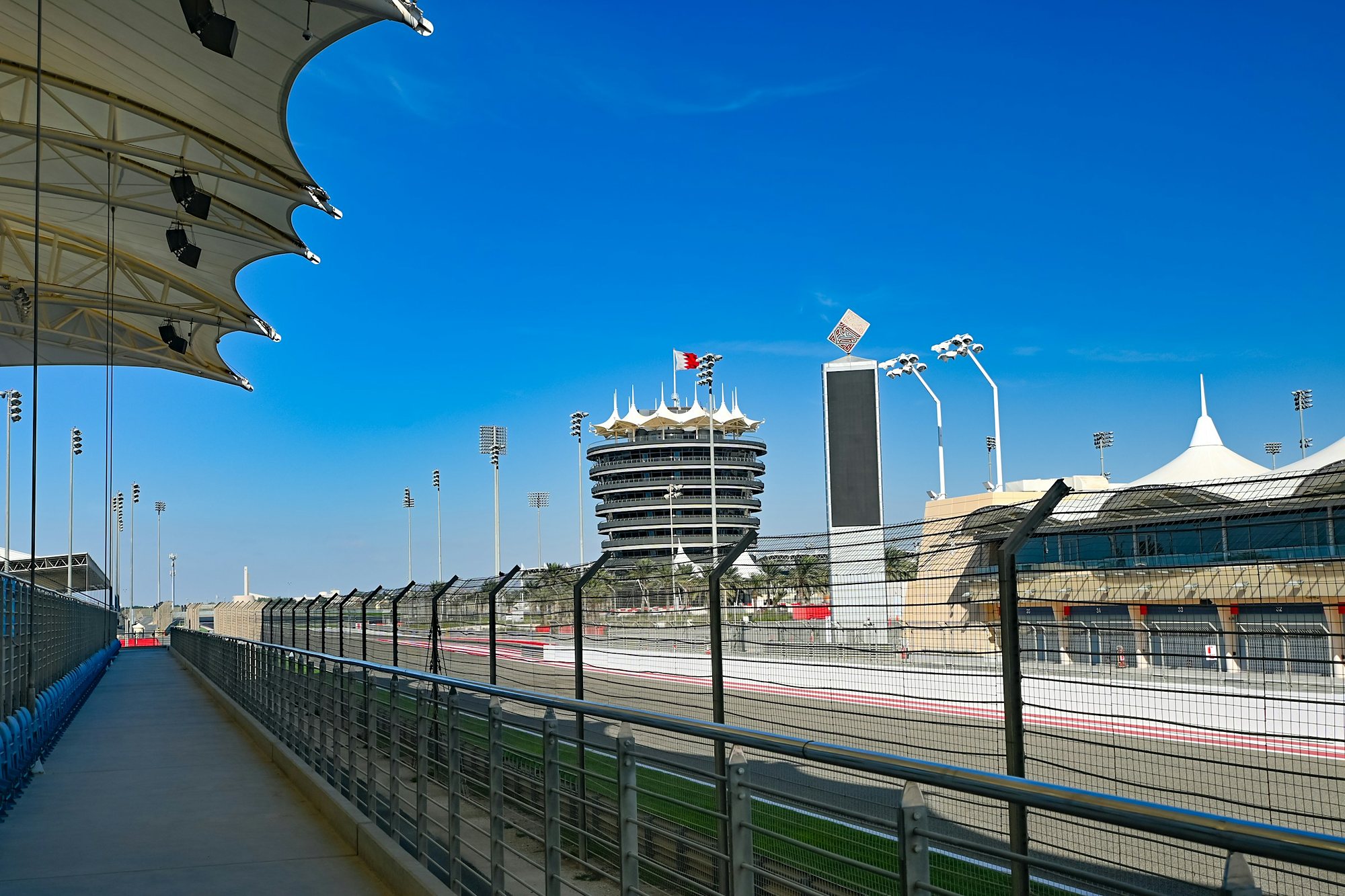 The Sakhir tower at the Bahrain International Circuit