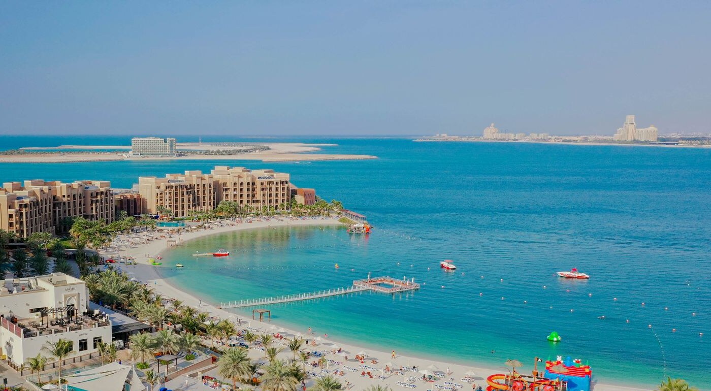 The beaches and resorts of Al Marjan Island, Ras Al Khaimah