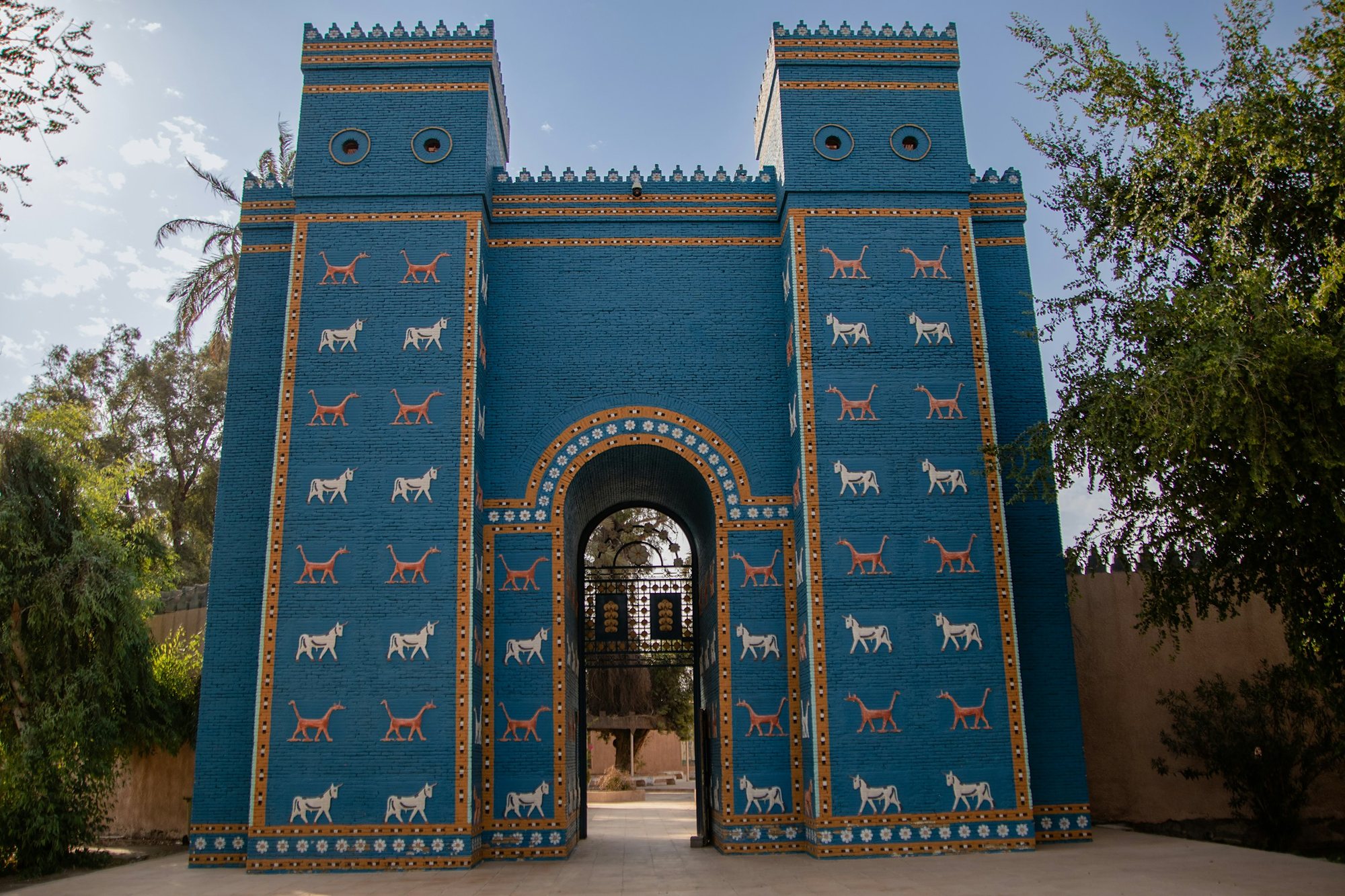 The blue Ishtar Gate at Babylon