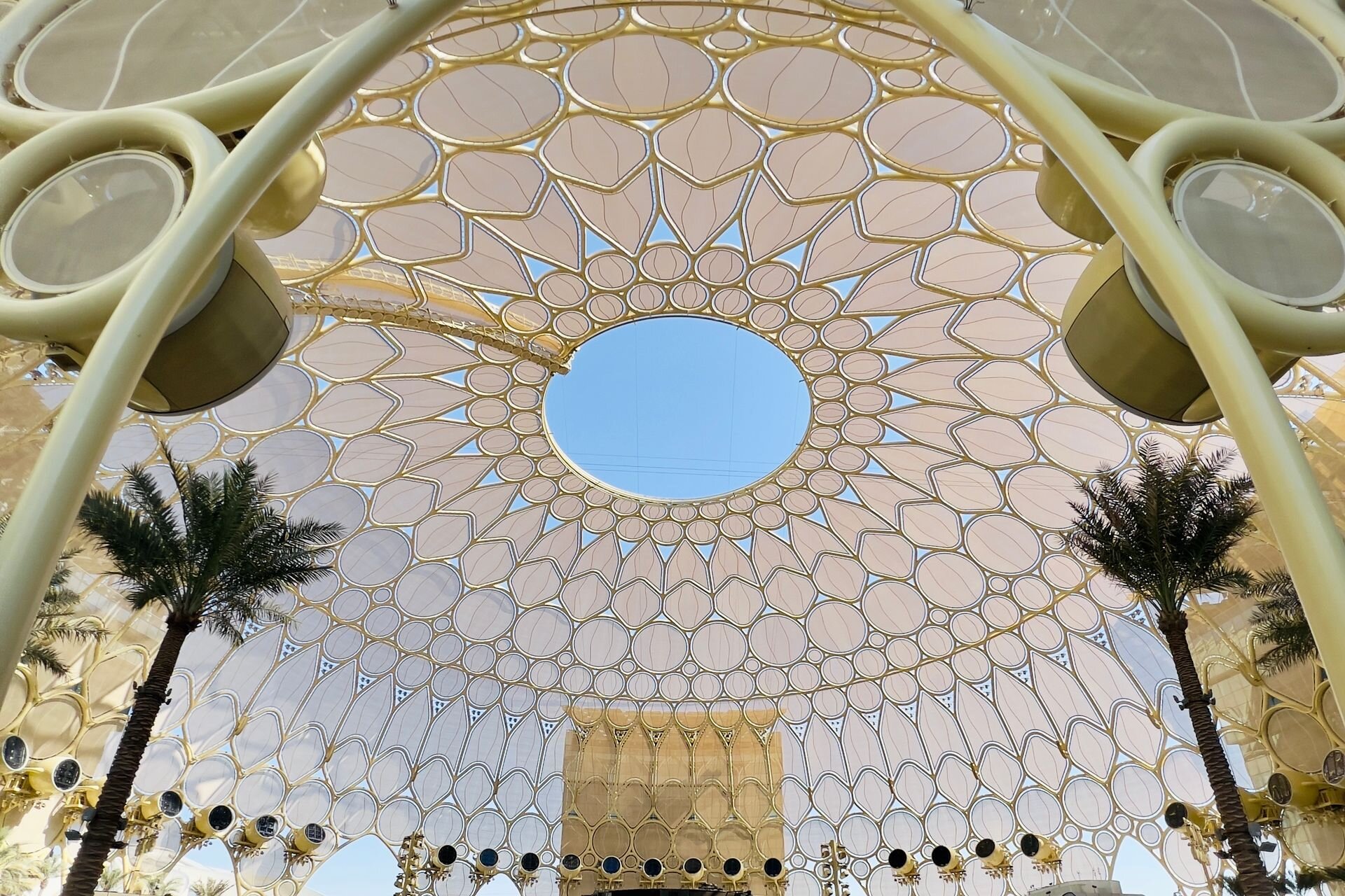 The great trellis dome of Al Wasl Plaza, Expo City Dubai
