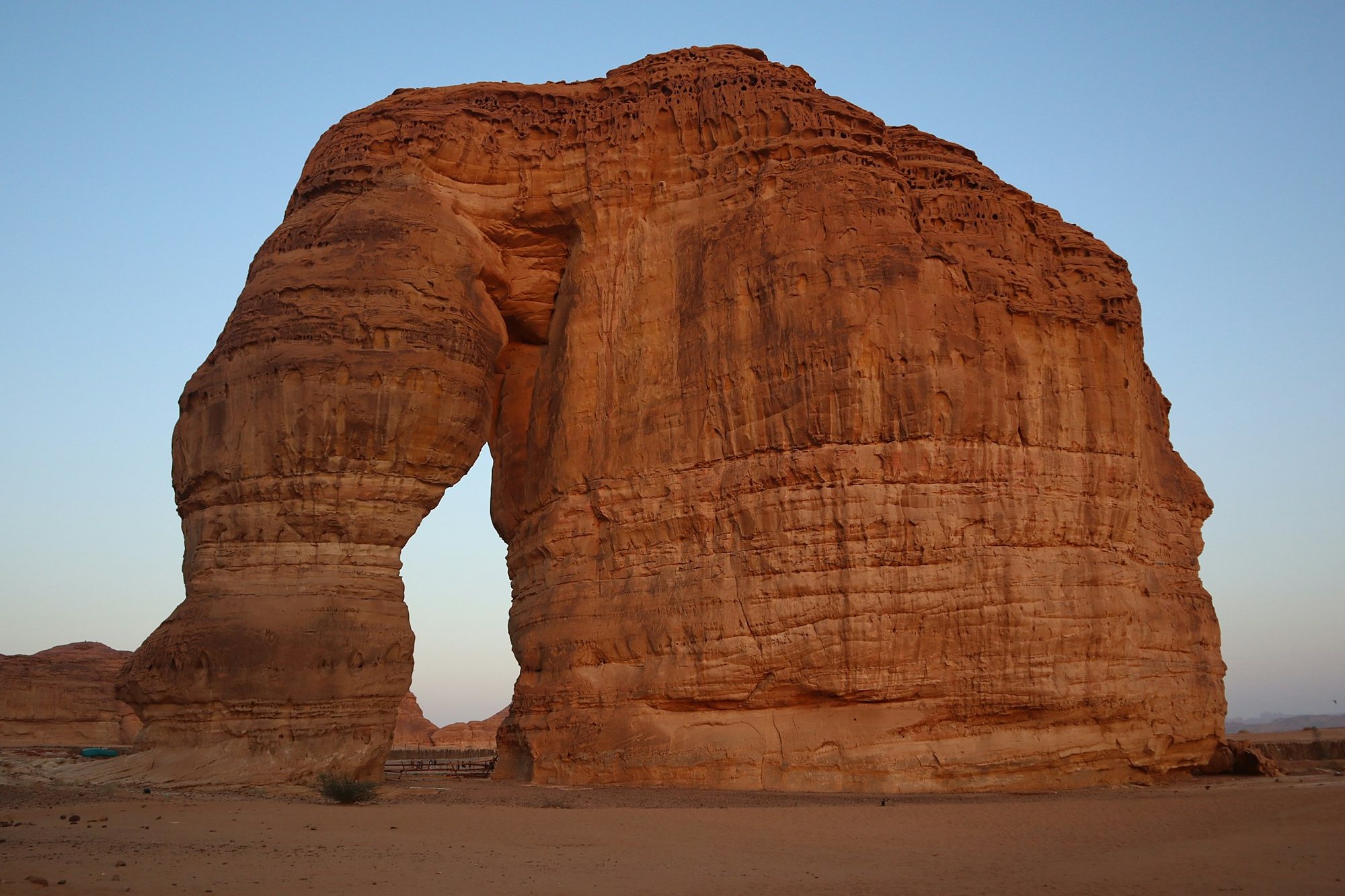 Elephant Rock in the desert of AlUla, Saudi Arabia