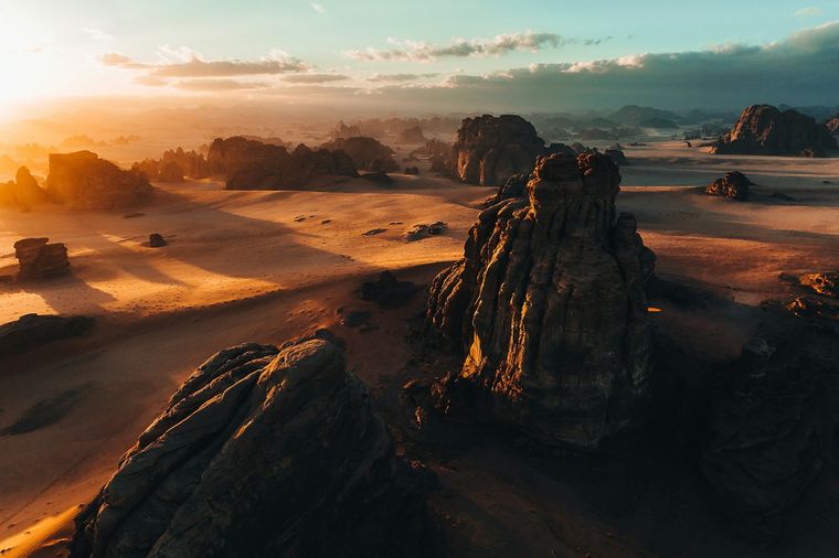Desert mountains in the NEOM region